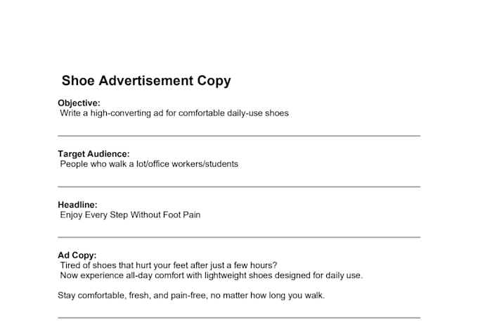 write high converting copy for ads and landing pages